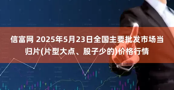 信富网 2025年5月23日全国主要批发市场当归片(片型大点、股子少的)价格行情