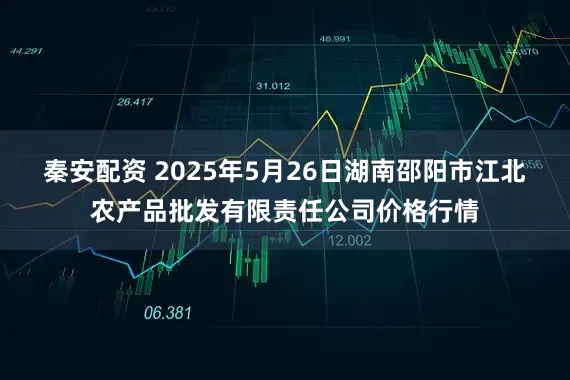 秦安配资 2025年5月26日湖南邵阳市江北农产品批发有限责任公司价格行情